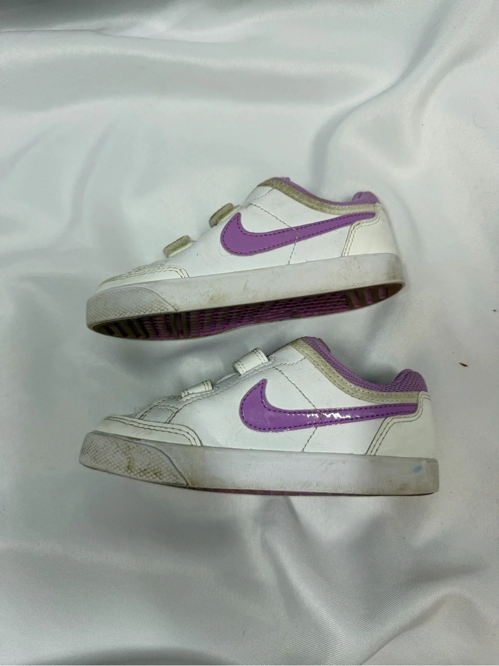 Nike | Capri 3 LTR Toddler Sneaker Tennis Shoe White Purple Girls Size 10C